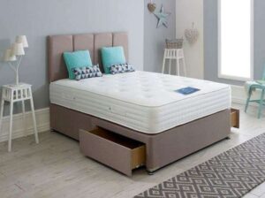 Divan bed With mattress and headboard- Bed Frames- Free home delivery✨