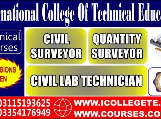 Diploma In Quantity Surveyor Course In Sialkot