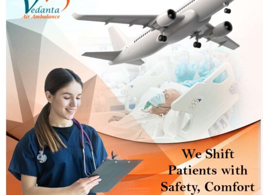 Book Vedanta Air Ambulance service in Hyderabad with Commercial and Charted Air Craft