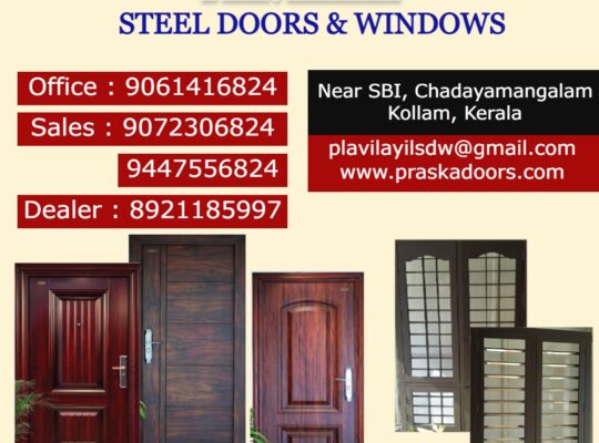 Best Steel Window Shops in Kottarakkara Parippally Chathannoor Punalur Pathanapuram Kulathupuzha