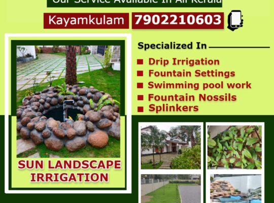 Best Landscape Irrigation Works in Ponkunnam Manarcaud Thavalakuzhy Pampady Aimanam Puthuppally