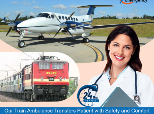 Falcon Train Ambulance in Guwahati Delivers Transportation Service with ICU Facilities